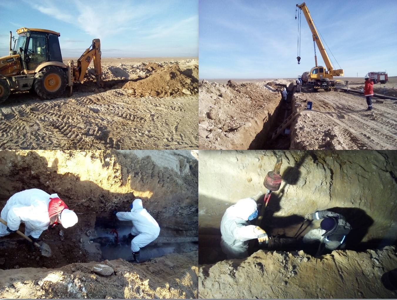 Ремонт нефтяных трубопроводов. Месторождение Тасбулат