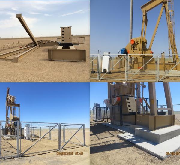 Установка и монтаж станков-качалок. Месторождение Дунга